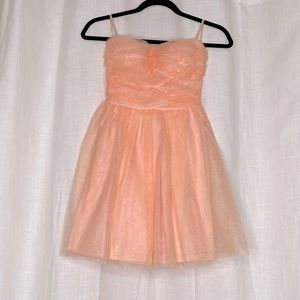 Strapless Pink Tulle Dress